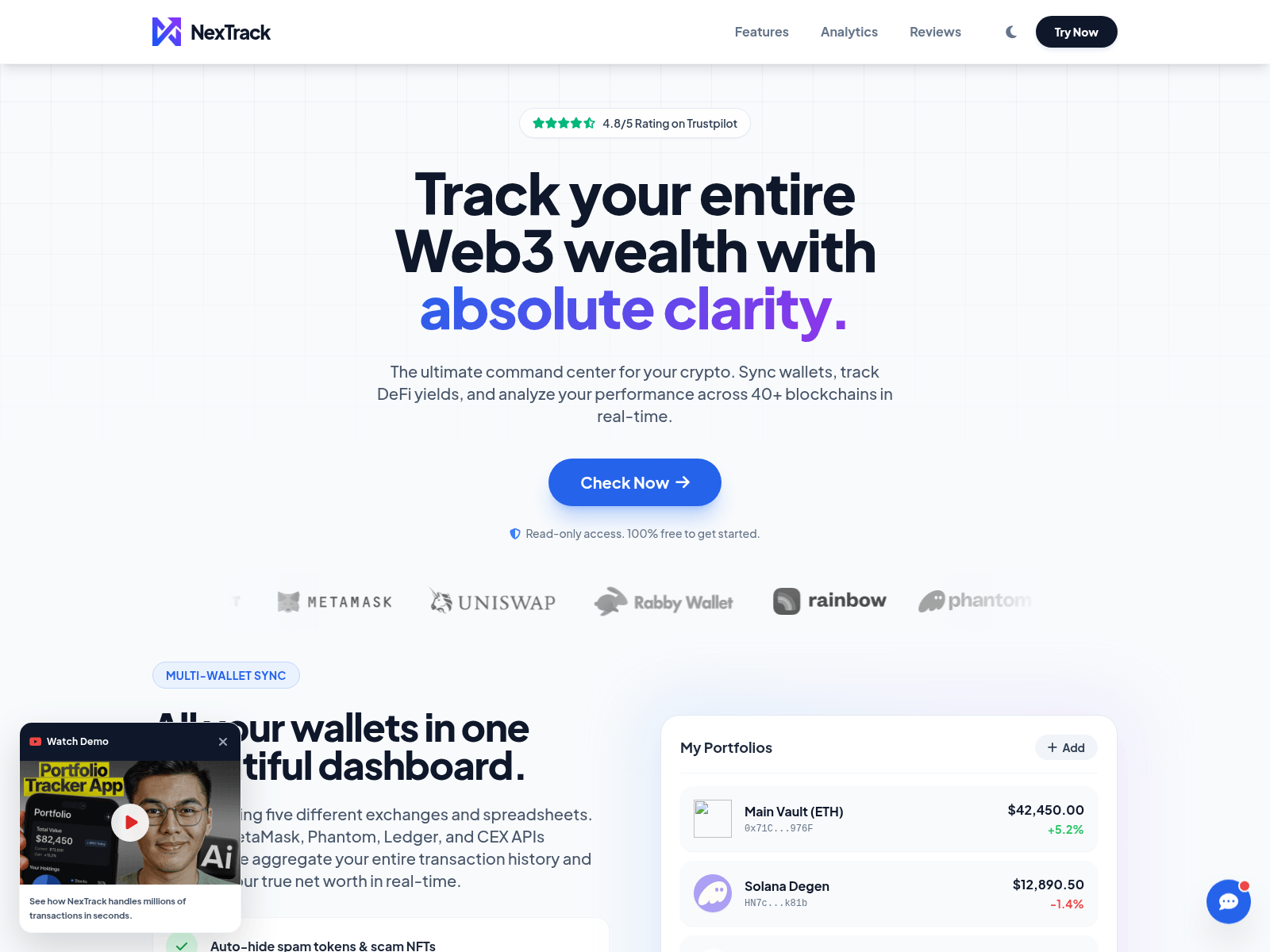 Screenshot of nex-track.xyz