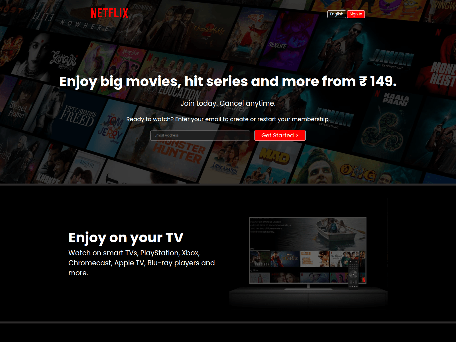 Screenshot of netflix-clone-plum-two.vercel.app