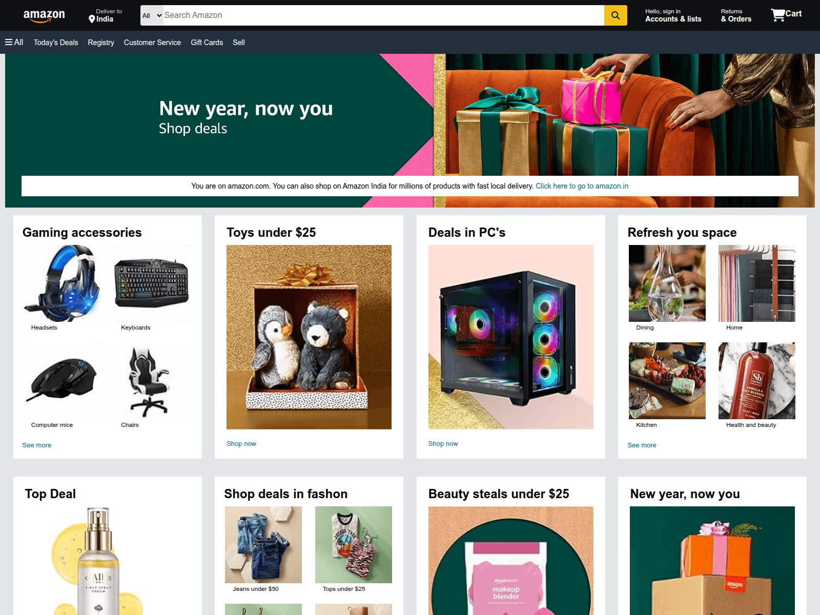 Screenshot of amazon-clone-umber-three.vercel.app