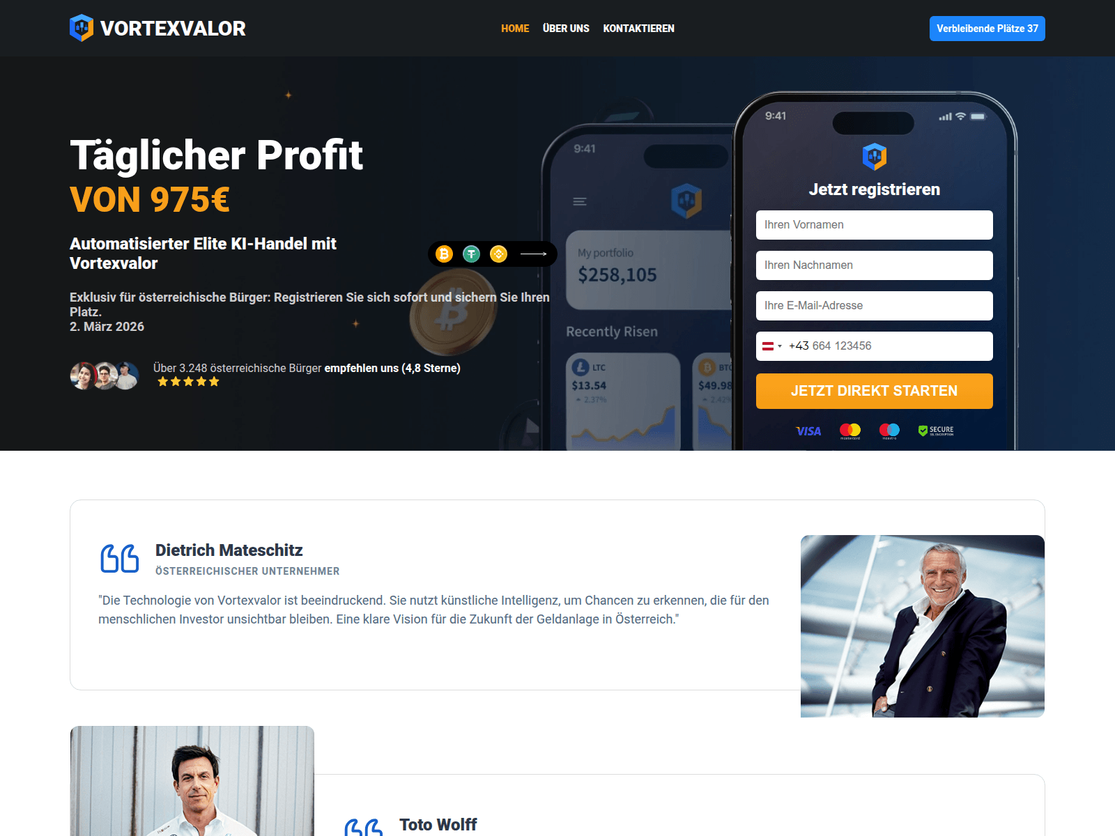 Screenshot of vortexvalor-at.com