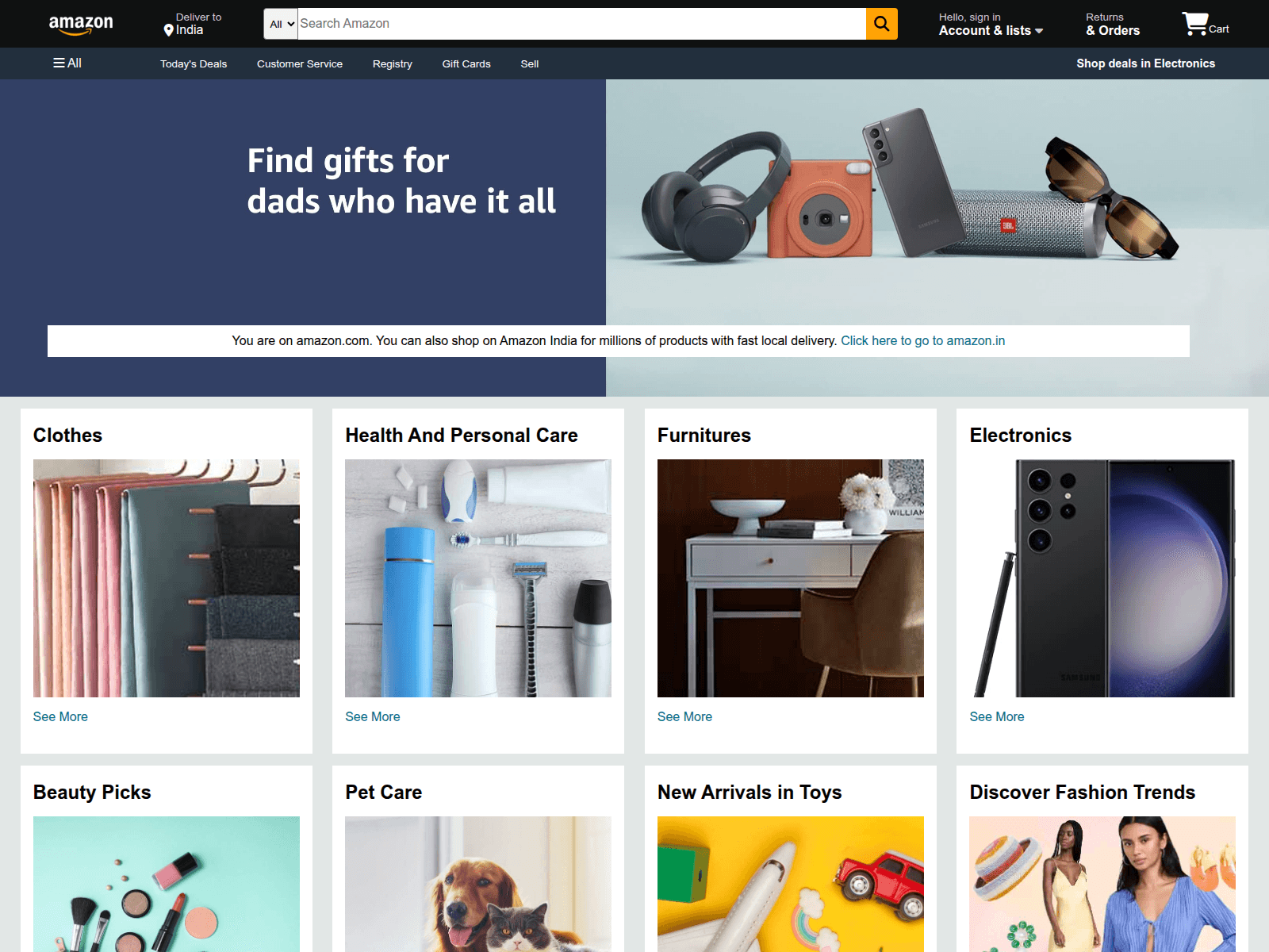 Forensic screenshot of amazon-clone-virid-two-23.vercel.app
