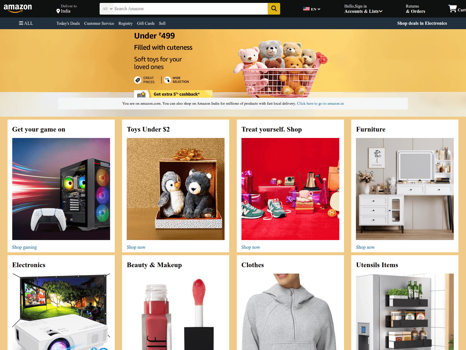 Forensic screenshot of amazonbydhruv.vercel.app