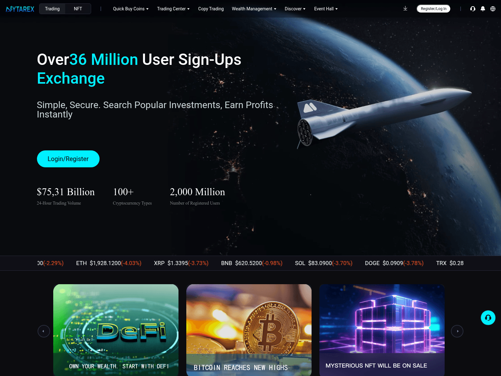 Screenshot of nytares.com