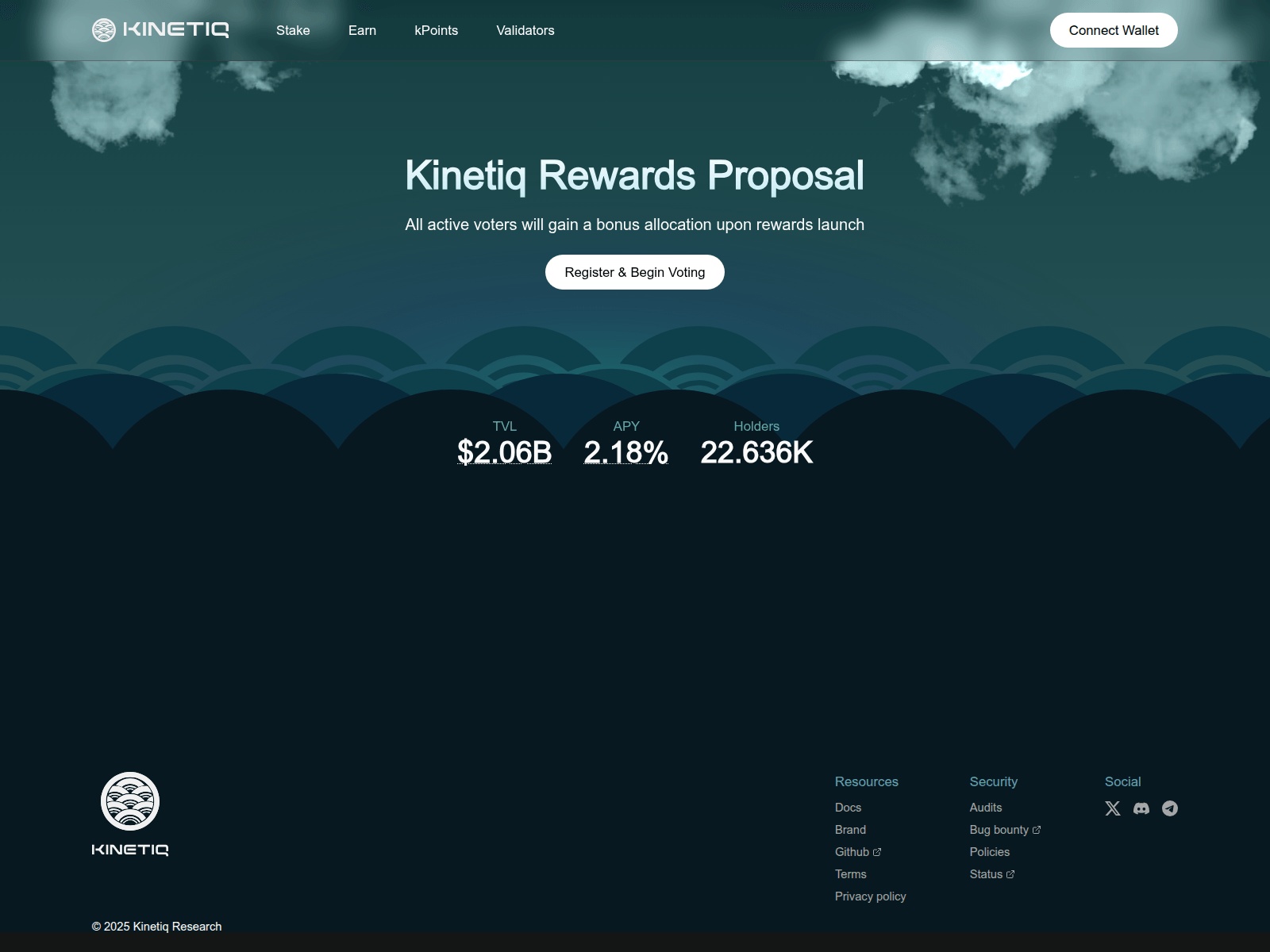 Screenshot of rewards-kinetiq.xyz
