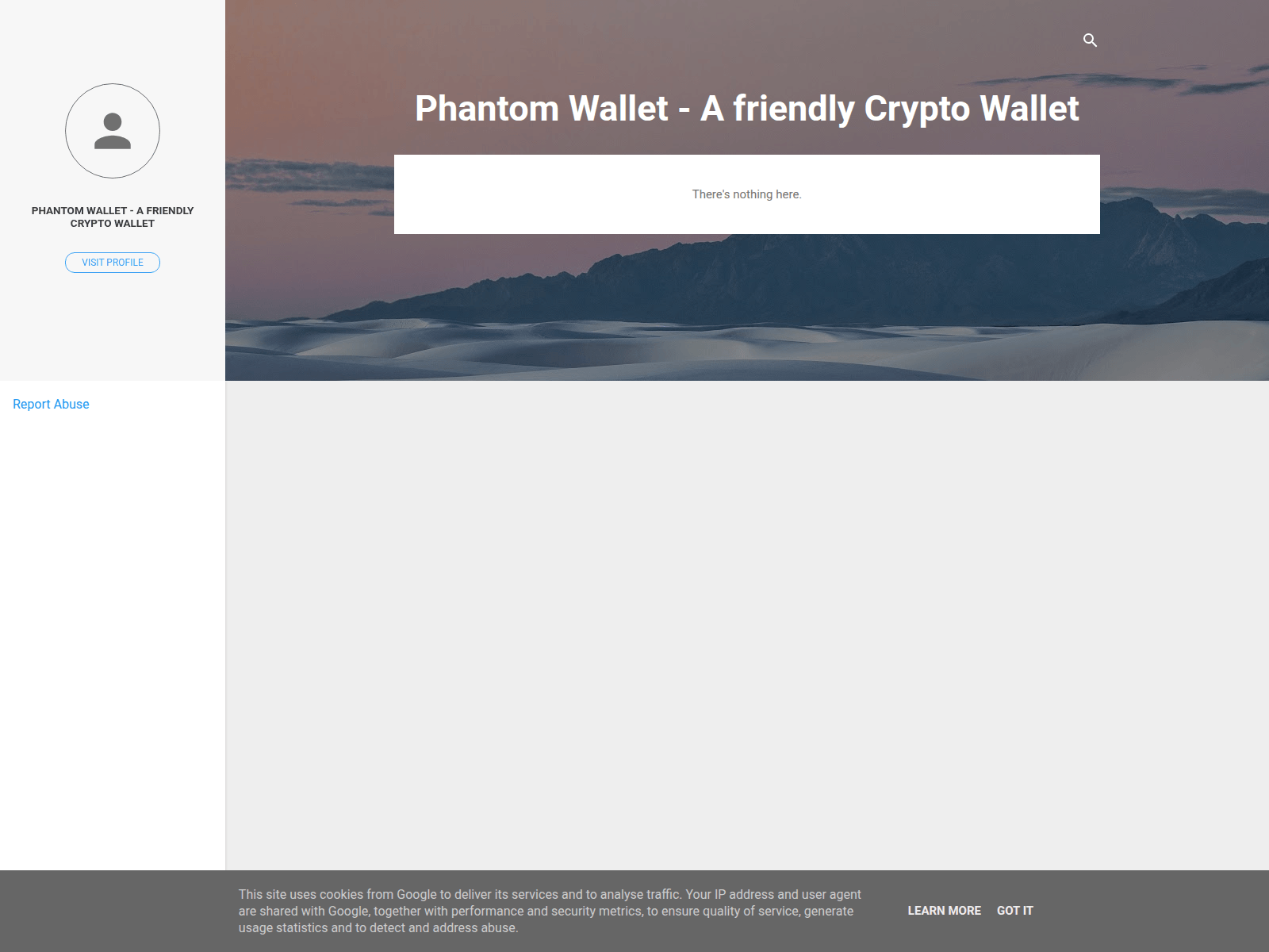Screenshot of phantomwalletx.blogspot.is
