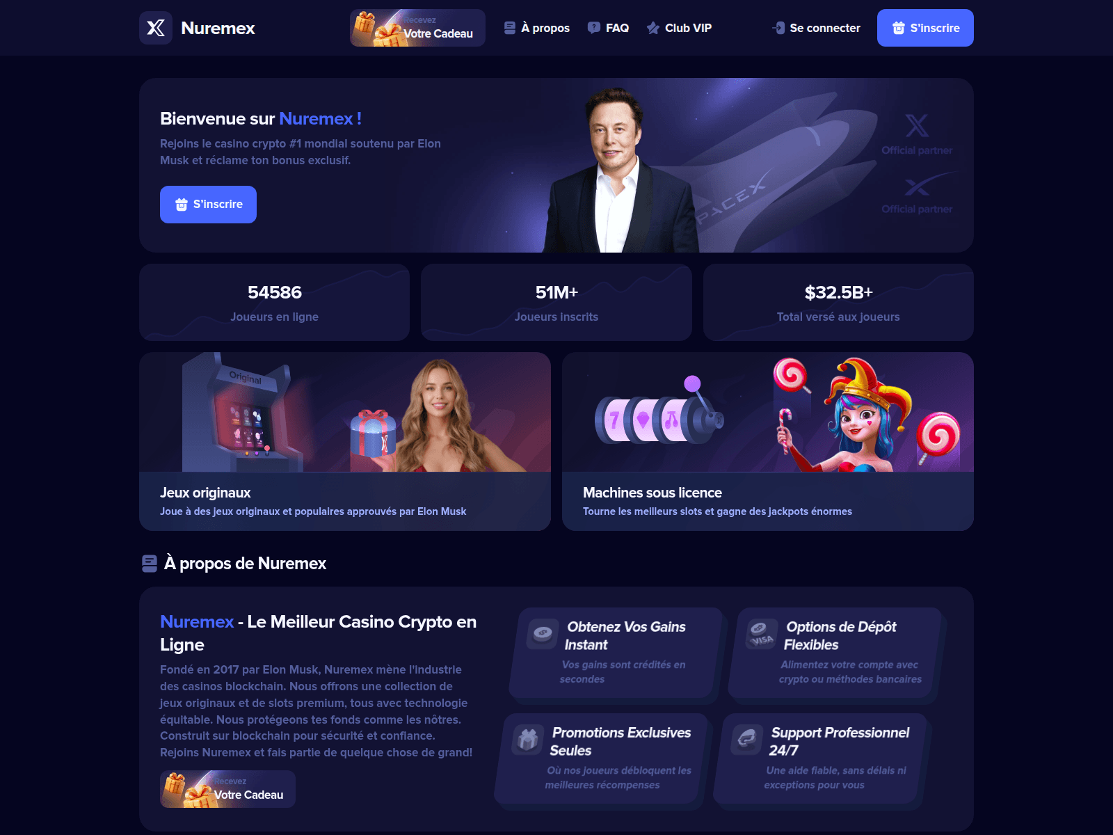 Screenshot of nuremex.com
