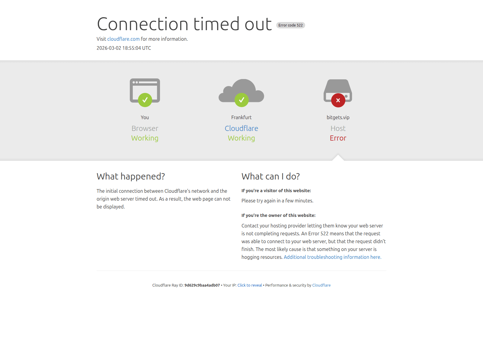 Forensic screenshot of bitgets.vip
