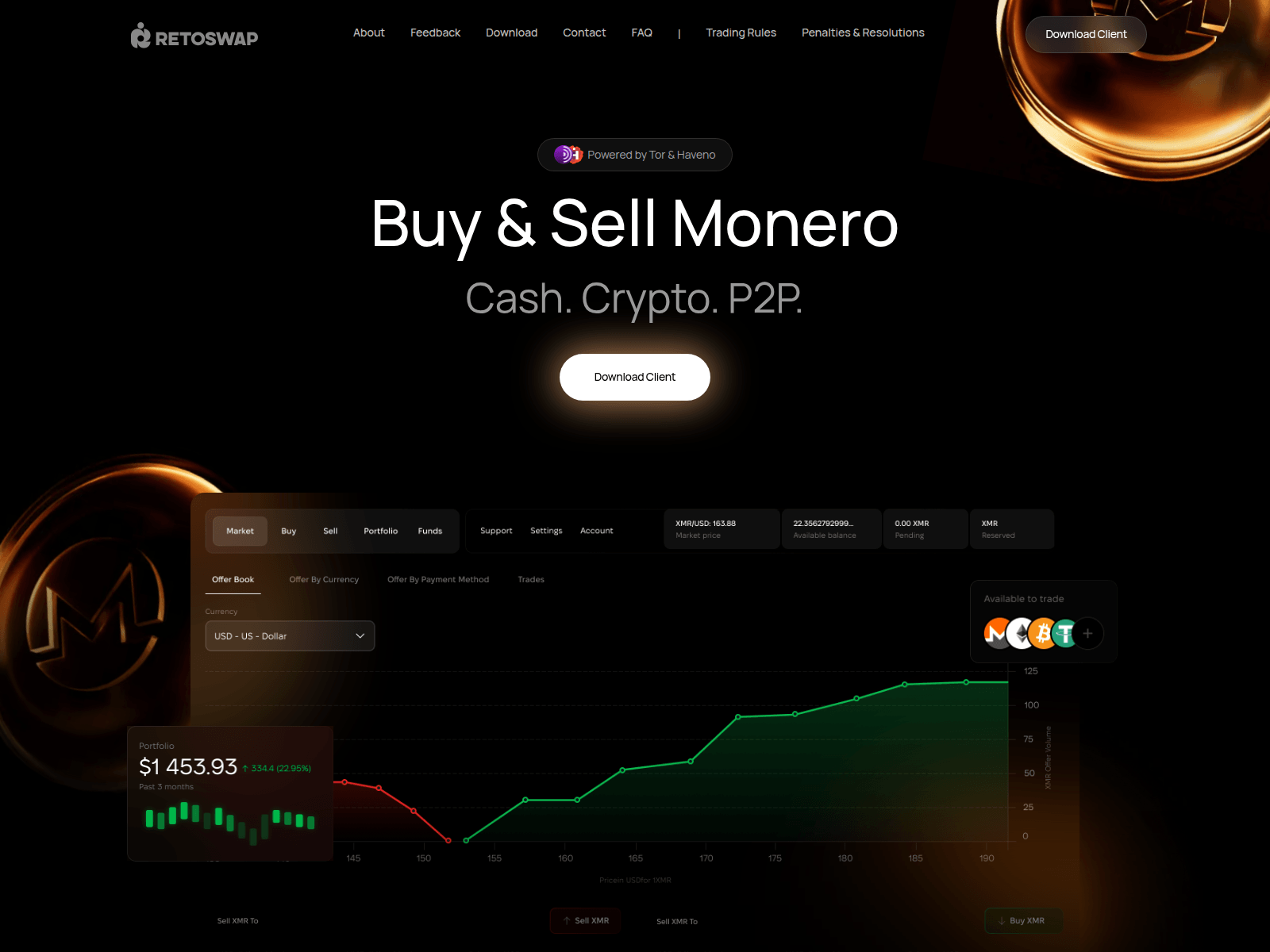 Screenshot of retoswap.com
