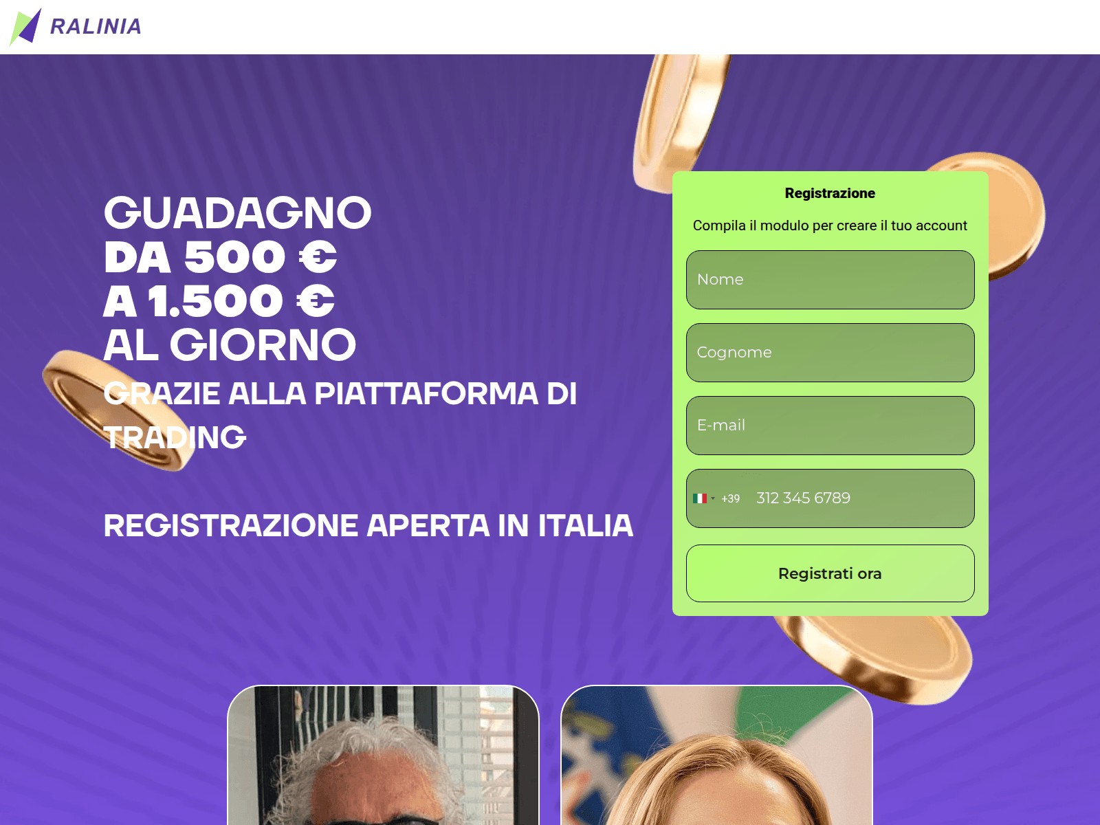 Screenshot of ralinia.it