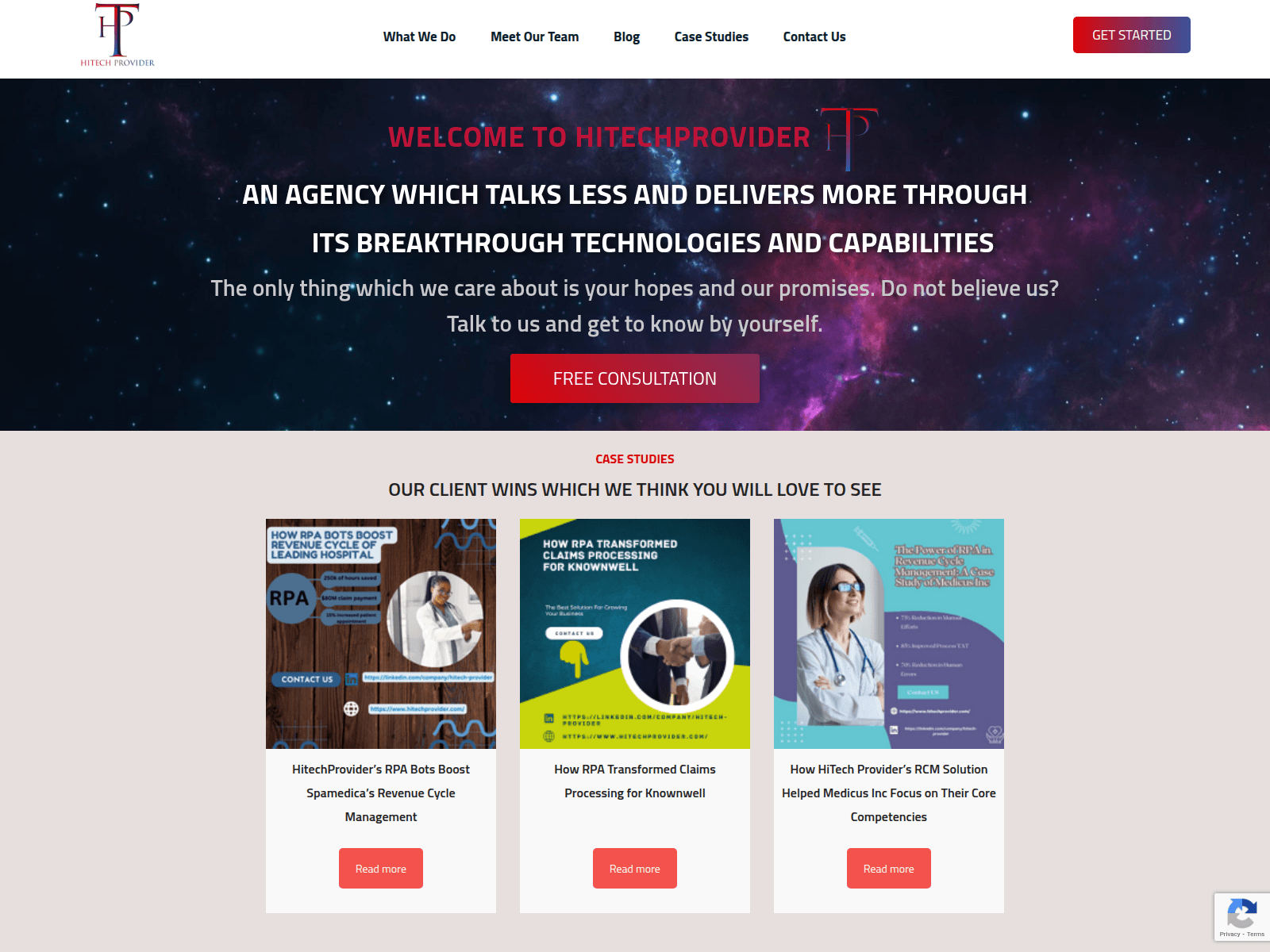 Screenshot of hitechprovider.com