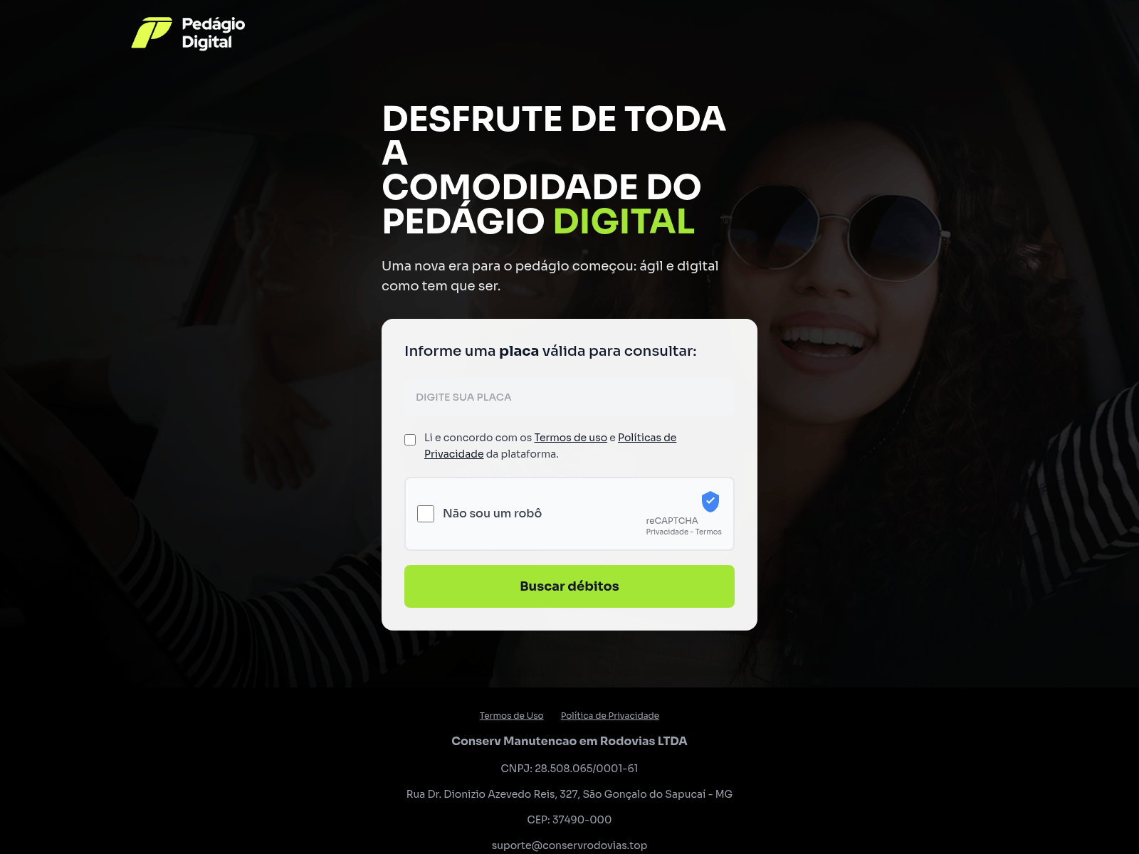 Screenshot of conservrodovias.top