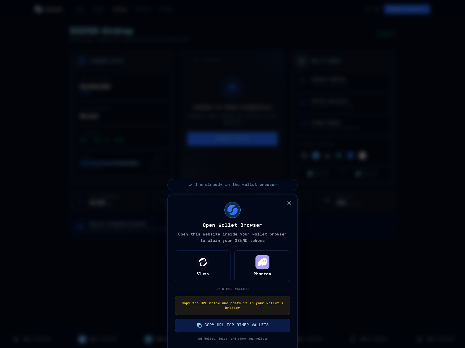 Screenshot of allocation-suilend.pro