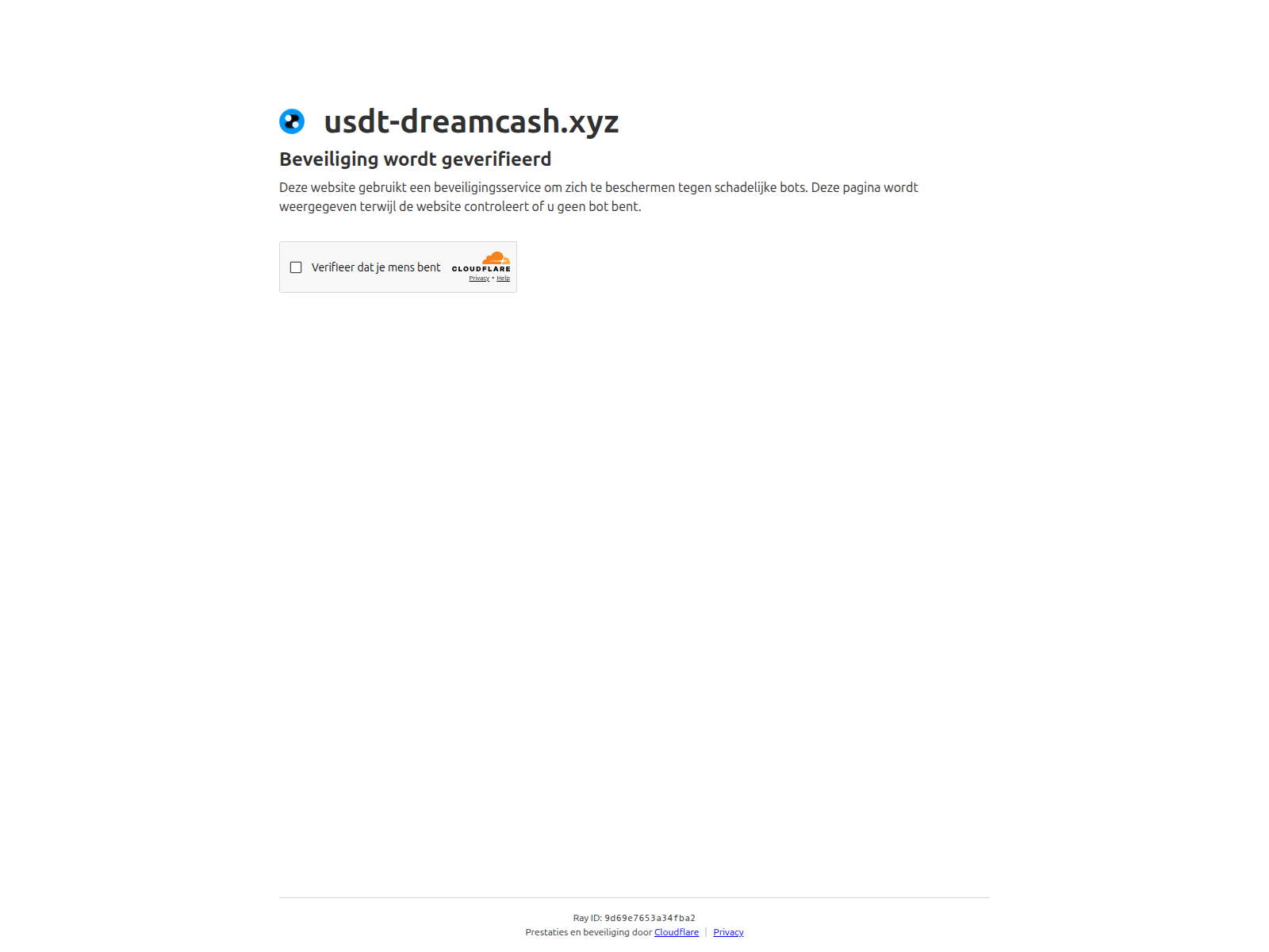 Screenshot of usdt-dreamcash.xyz