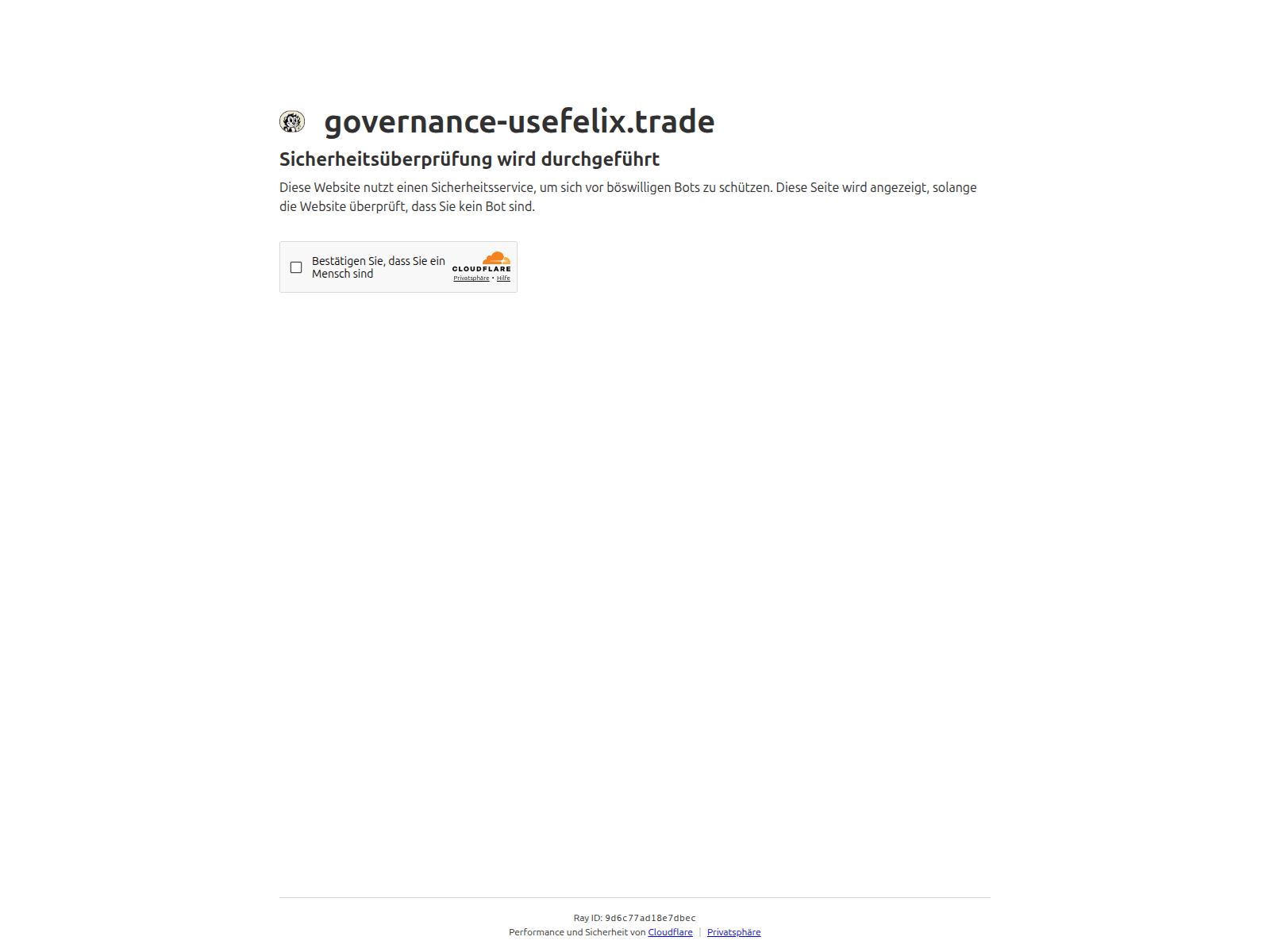 Screenshot of governance-usefelix.trade