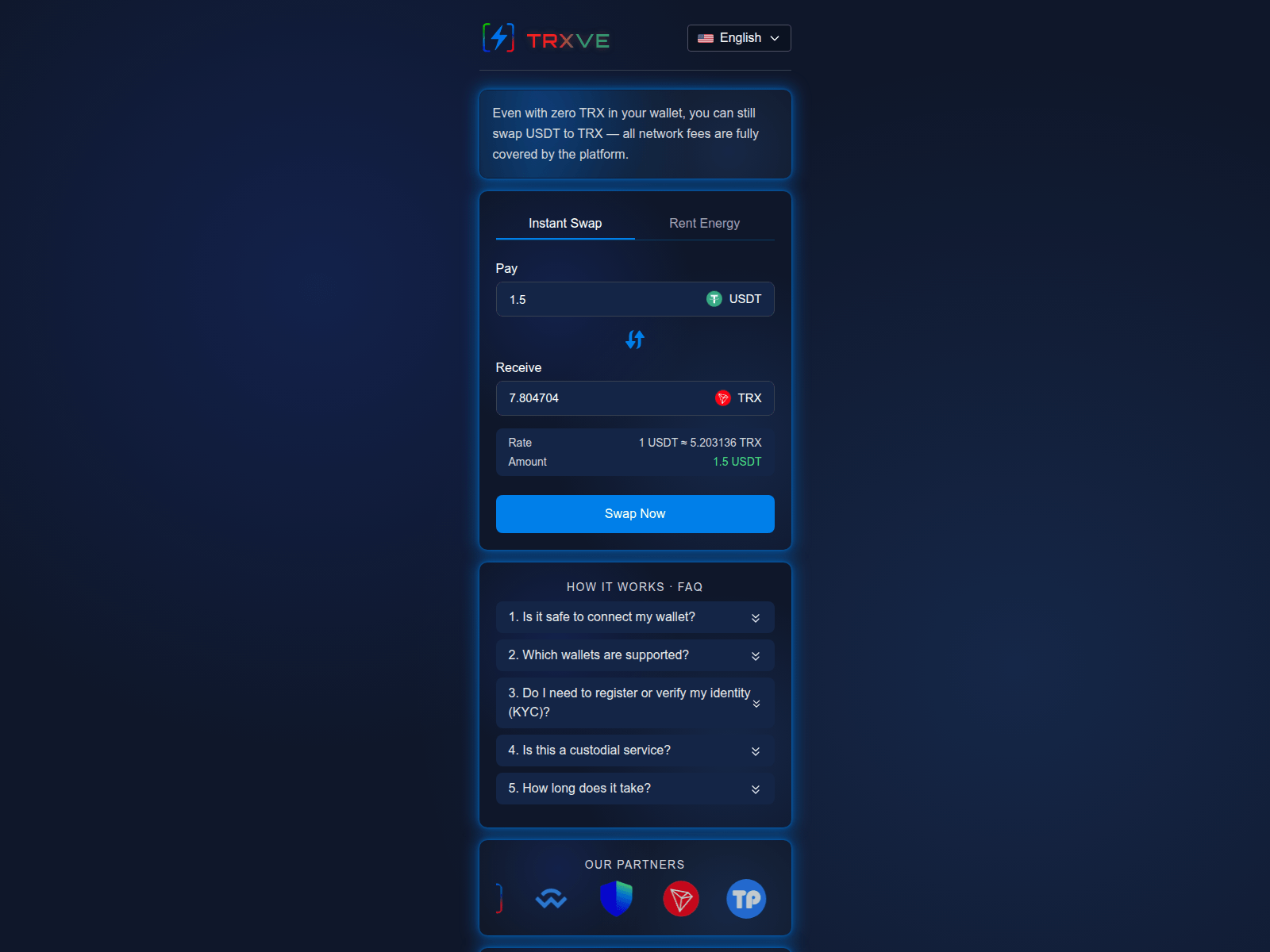 Screenshot of trxve.org