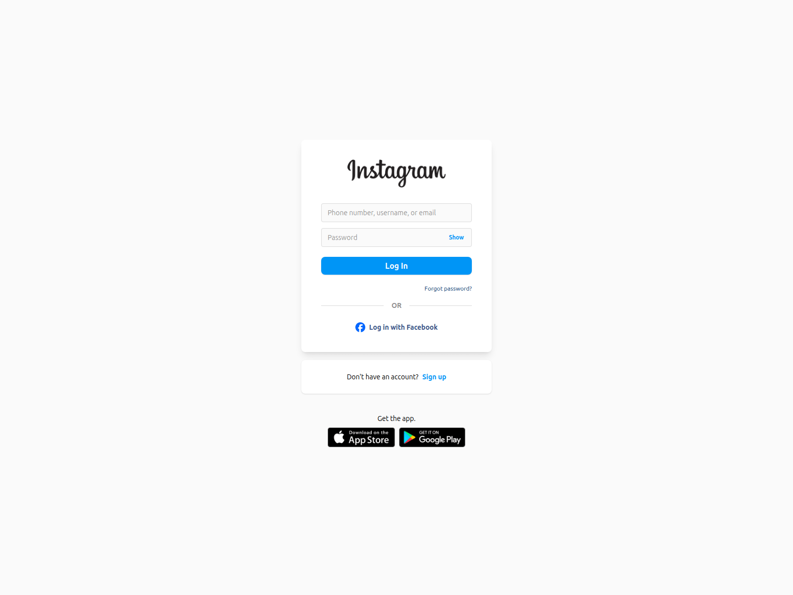 Screenshot of lnstagrarn.vercel.app