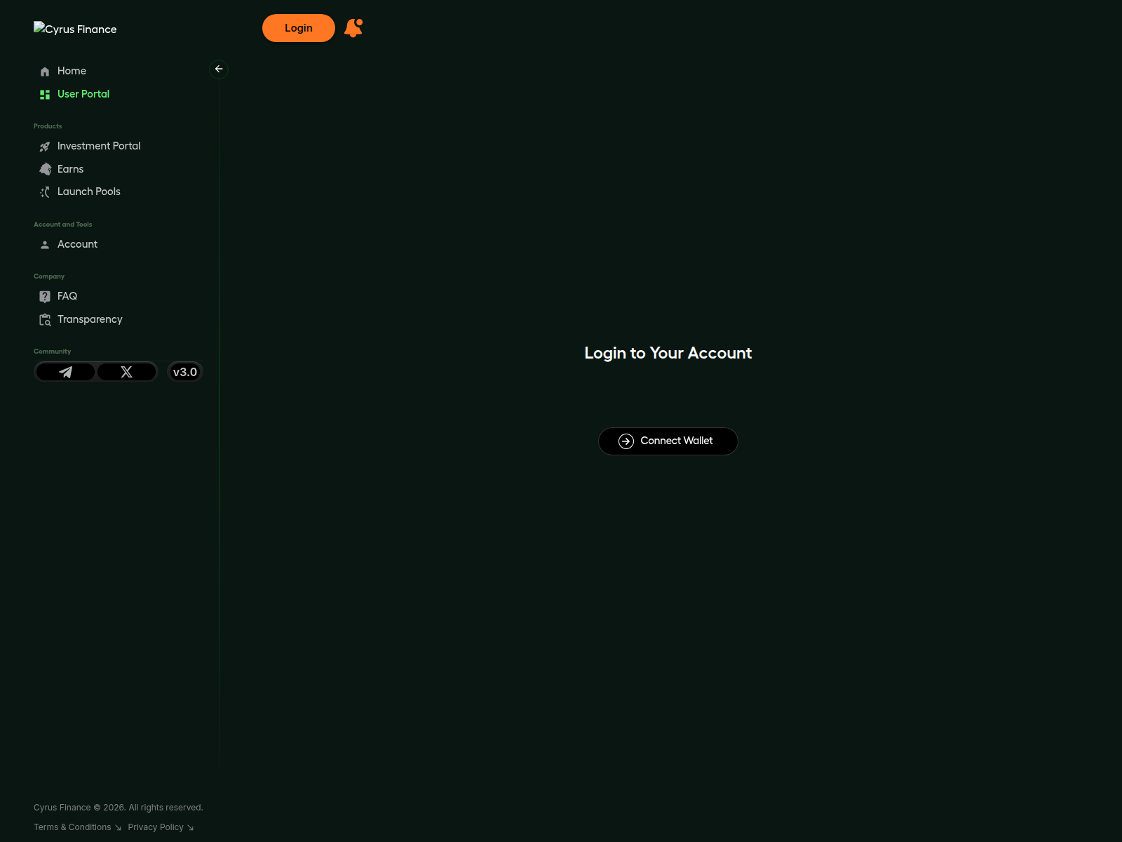 Screenshot of cyrusfinance.pages.dev