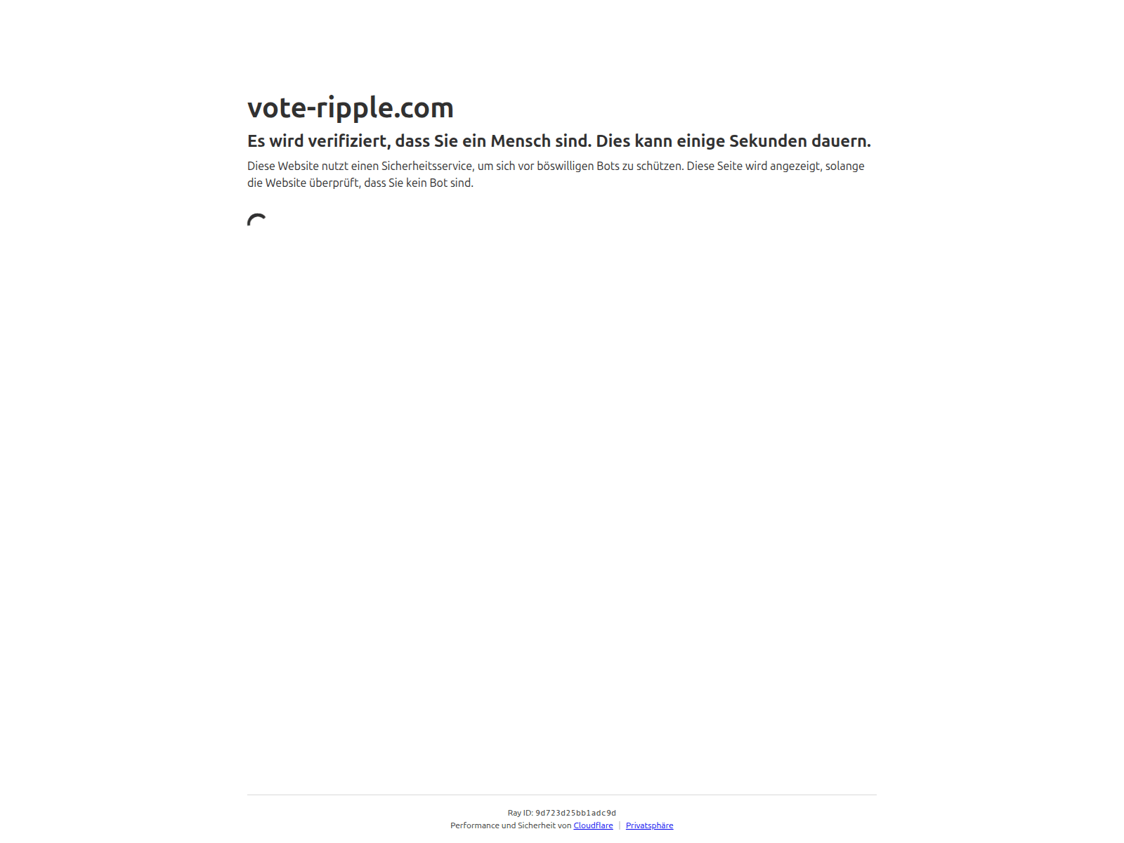 Screenshot of vote-ripple.com