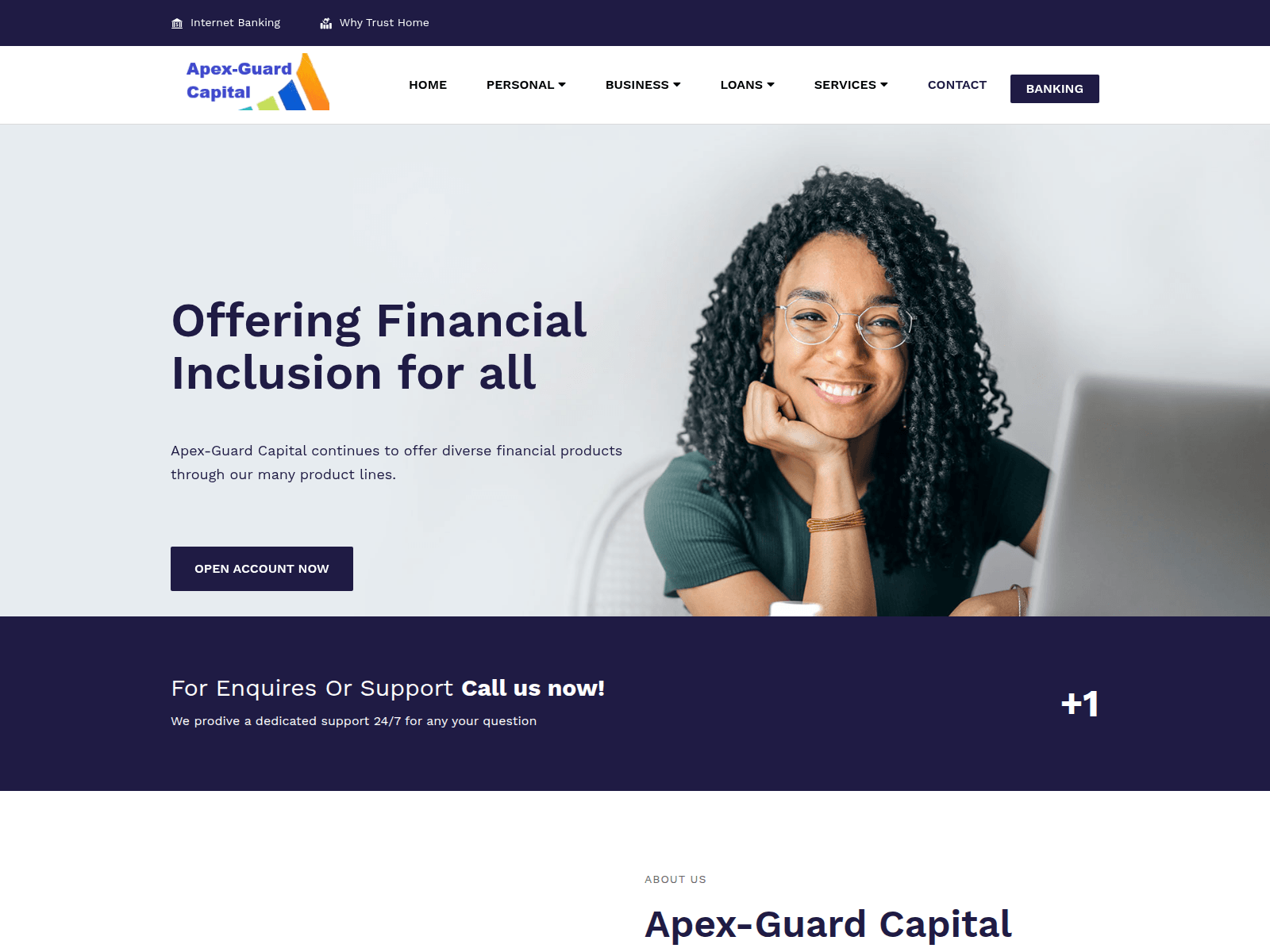 Screenshot of apexguardcapital.com
