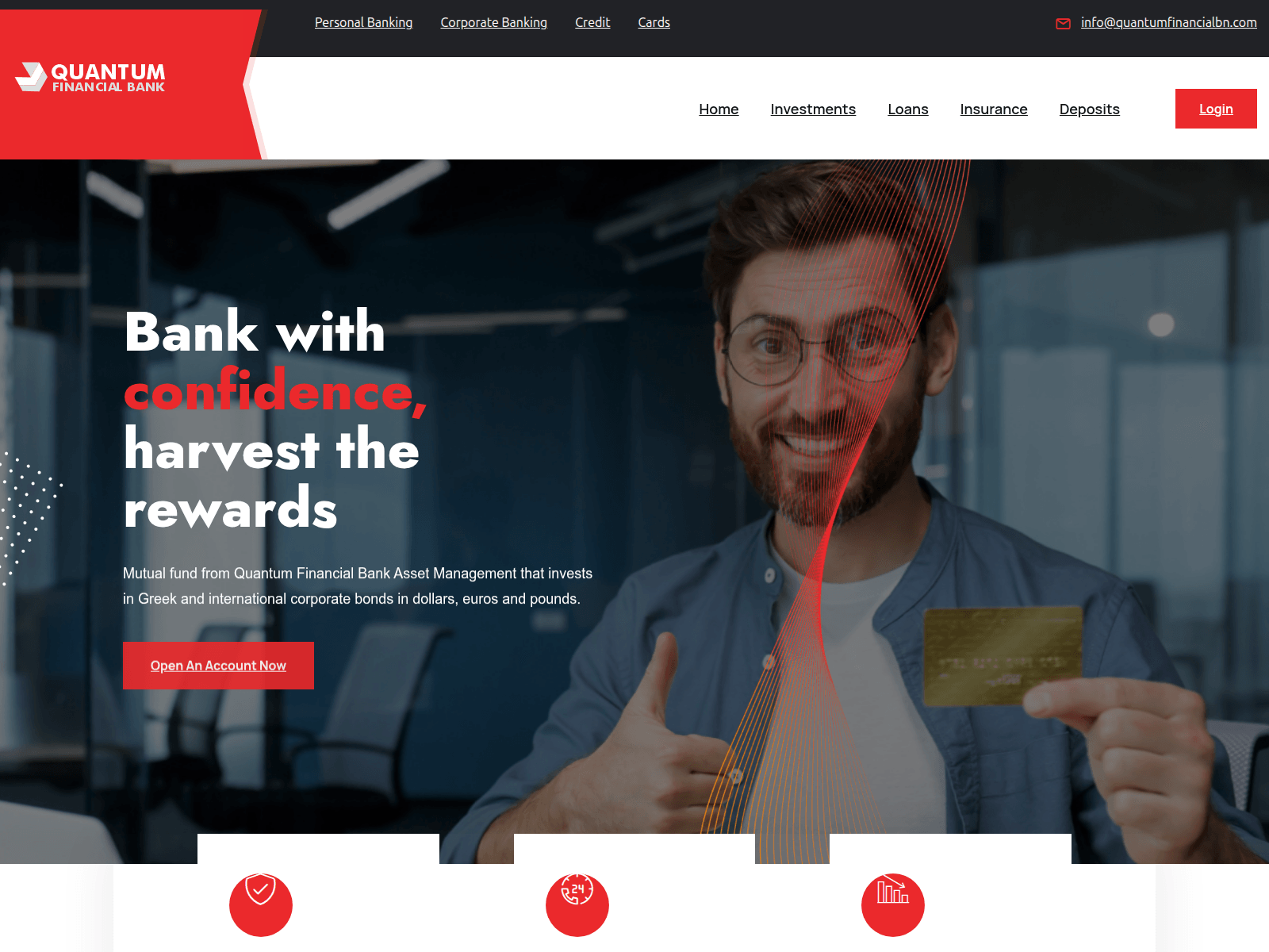 Screenshot of quantumfinancialbn.com