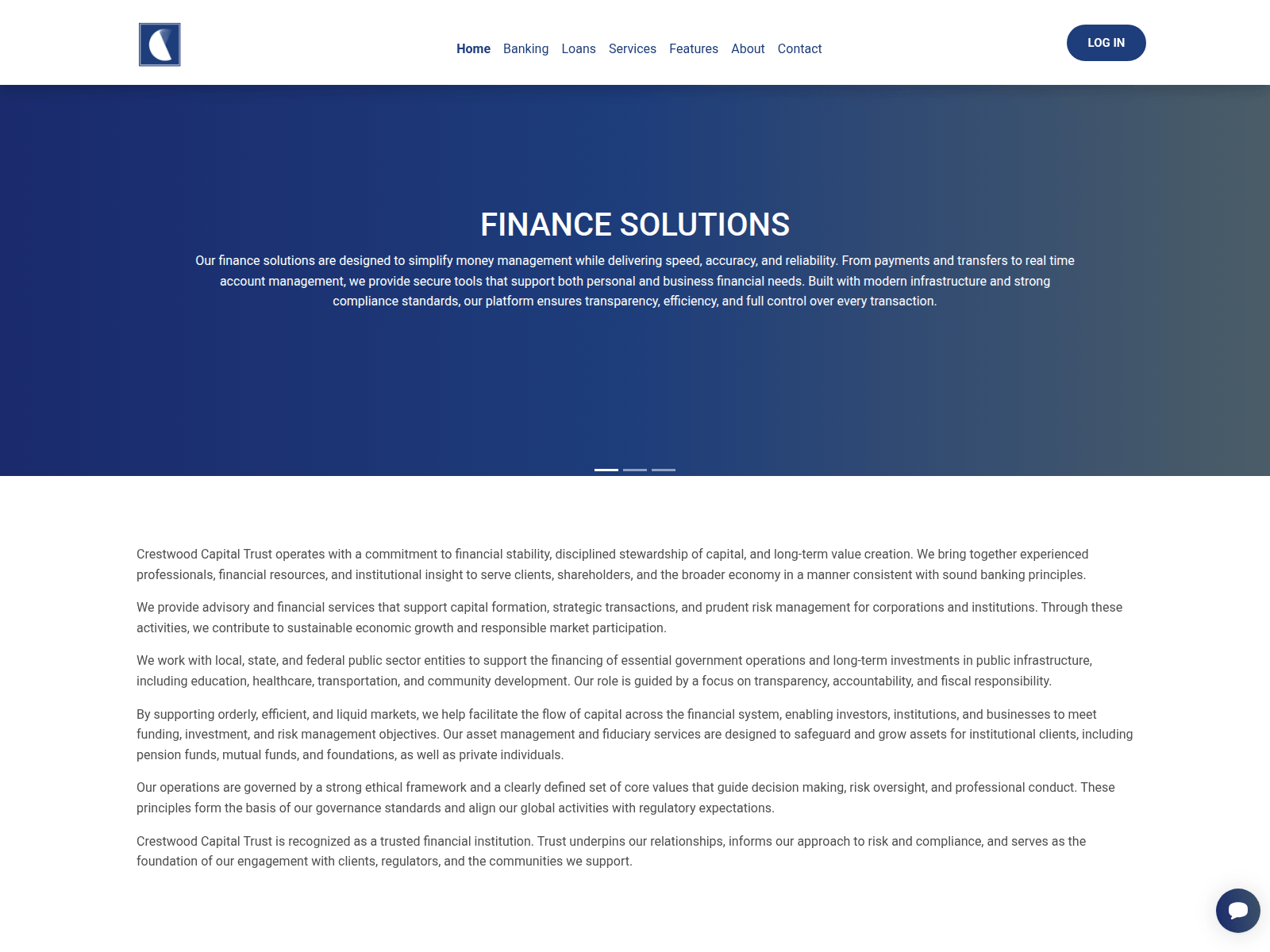 Screenshot of crestwoodcapitaltrust.com