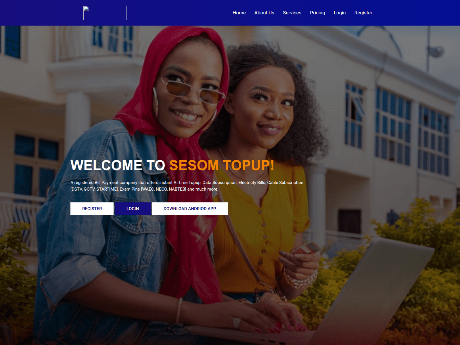 Screenshot of sesomtopup.com.ng