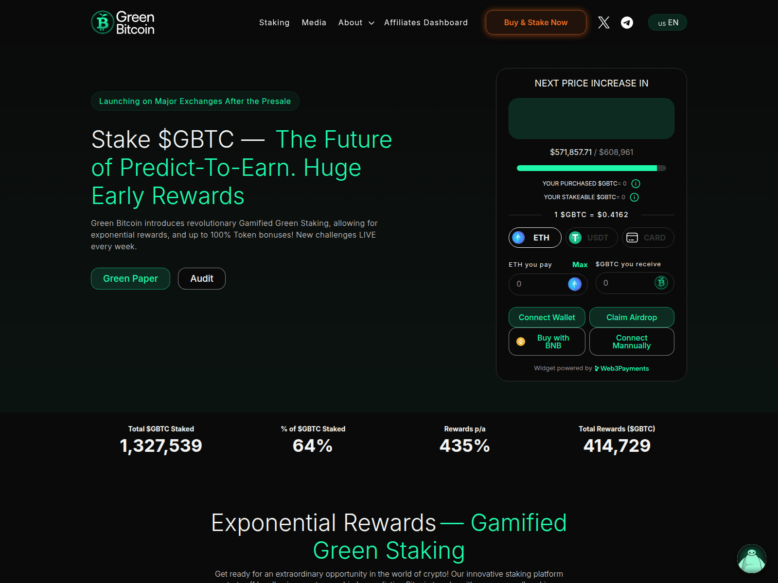 Screenshot of green-bitcointoken.pages.dev