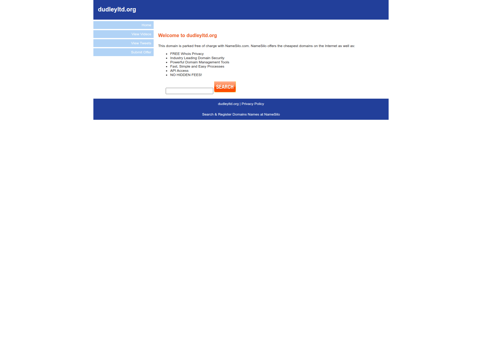 Screenshot of dudleyltd.org