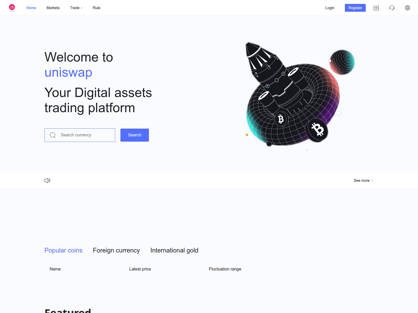 Screenshot of uniswapv.com