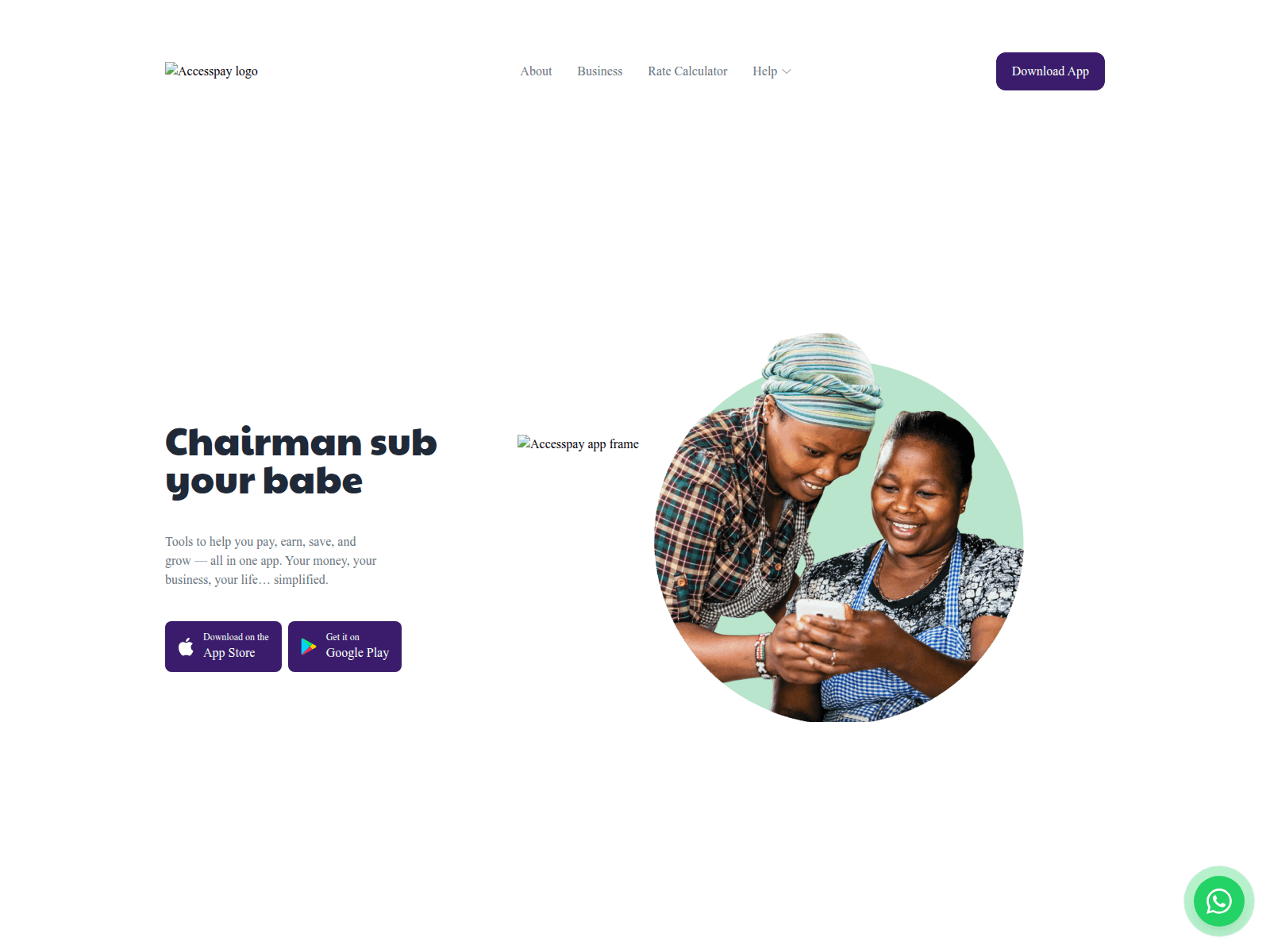 Screenshot of accesspay.com.ng