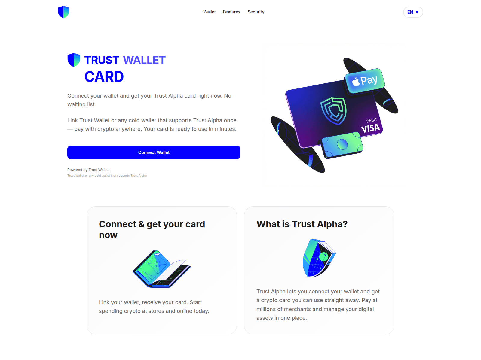 Screenshot of trustwalletcard.site