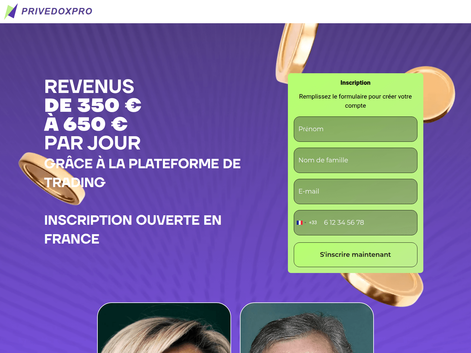 Screenshot of privedoxpro.fr
