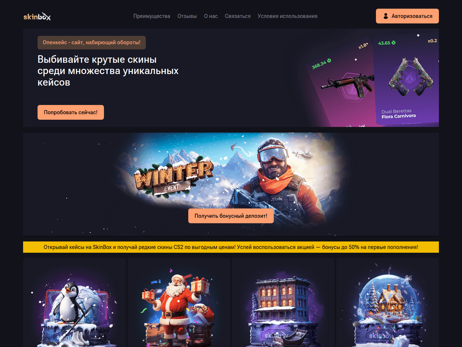 Screenshot of skin-box.net