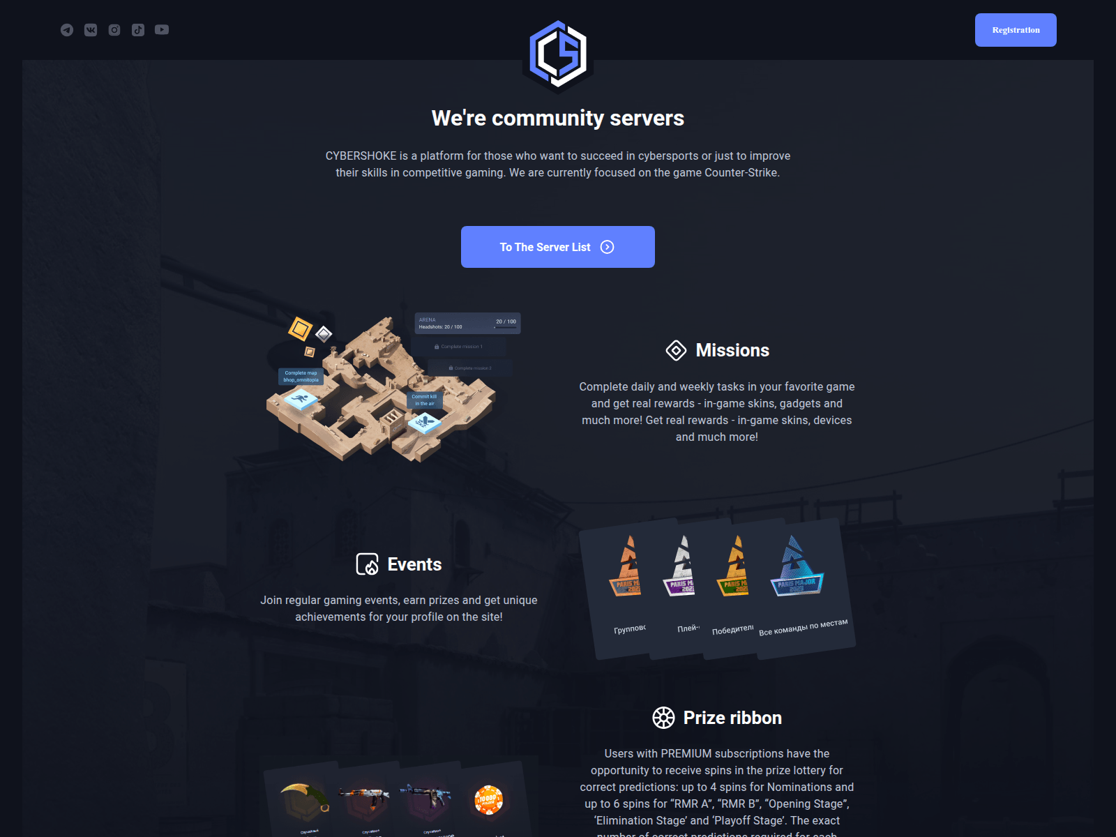 Screenshot of cebershoke.com