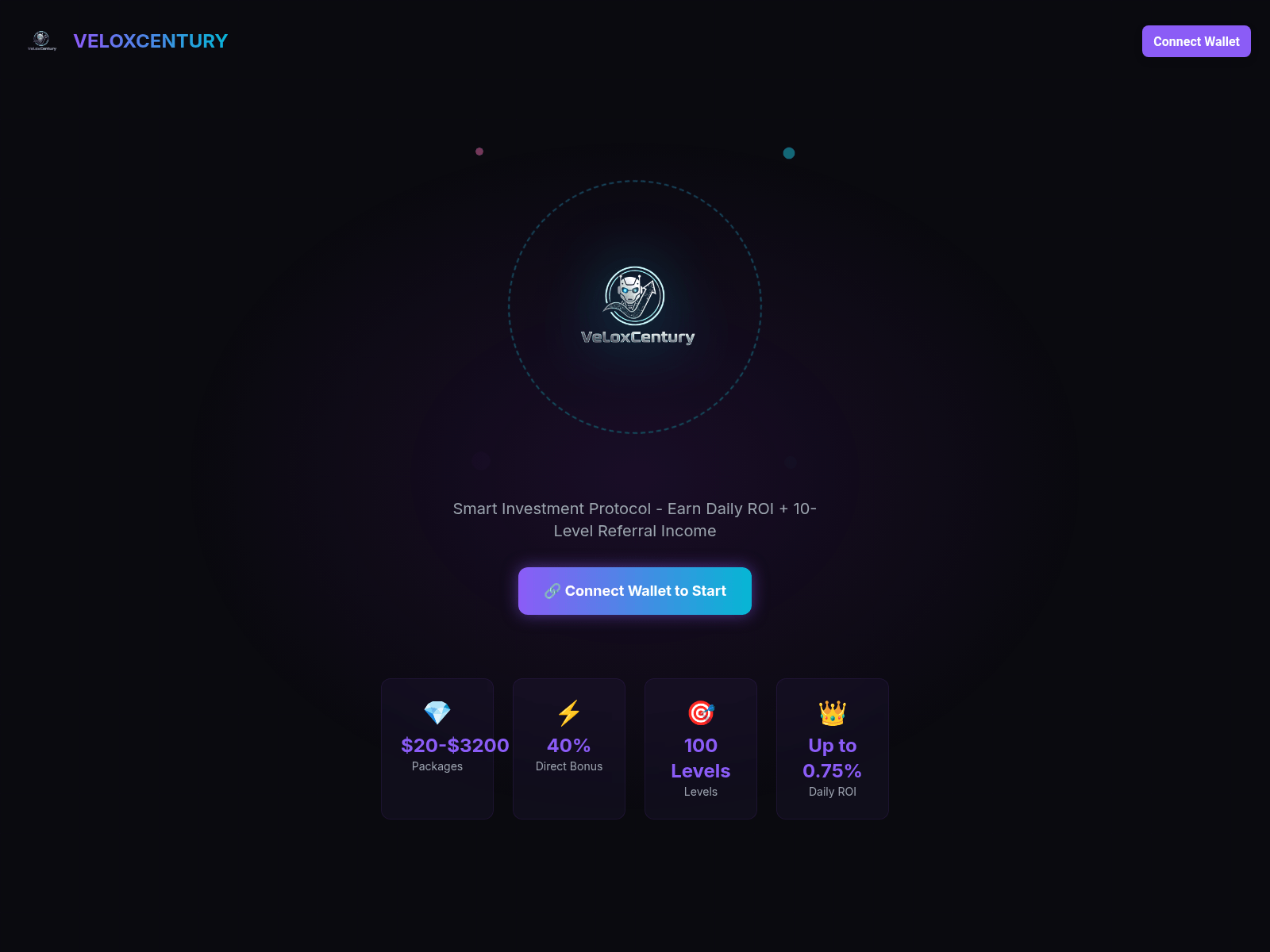 Screenshot of veloxcentury.com