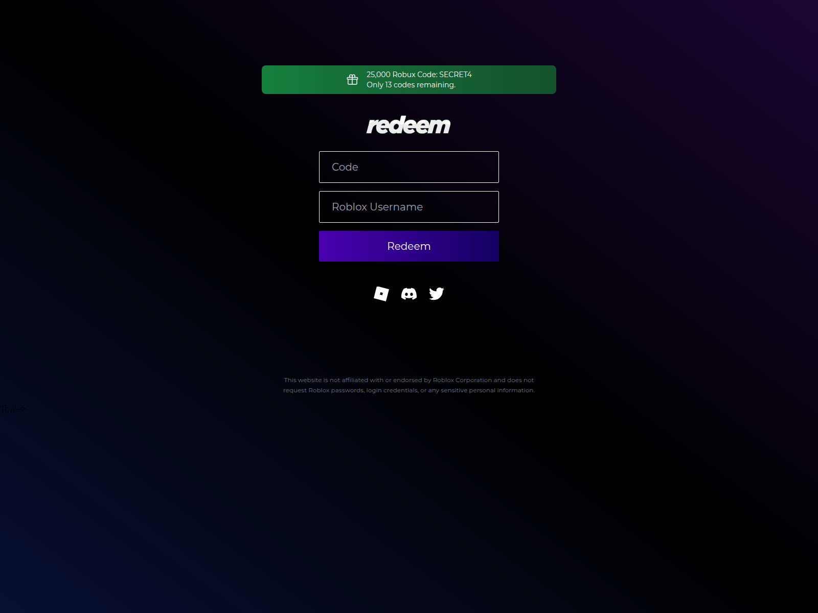 Screenshot of redeembux.com