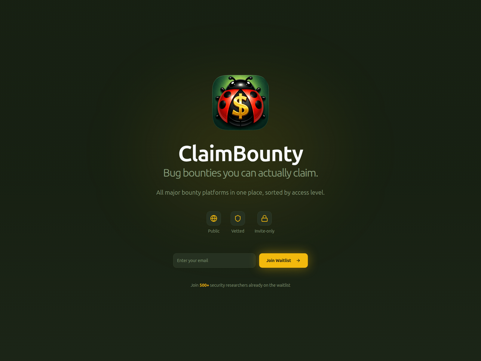 Forensic screenshot of claimbounty.com