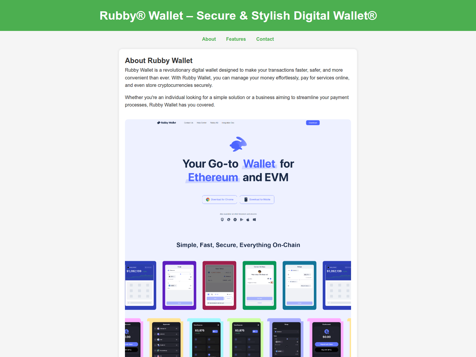 Screenshot of rubby-wallet-guide.pages.dev