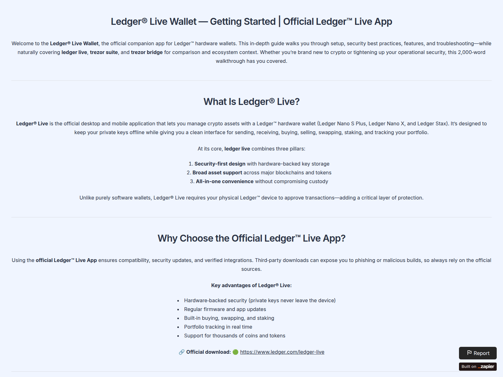 Screenshot of ledgr-live-s.zapier.app