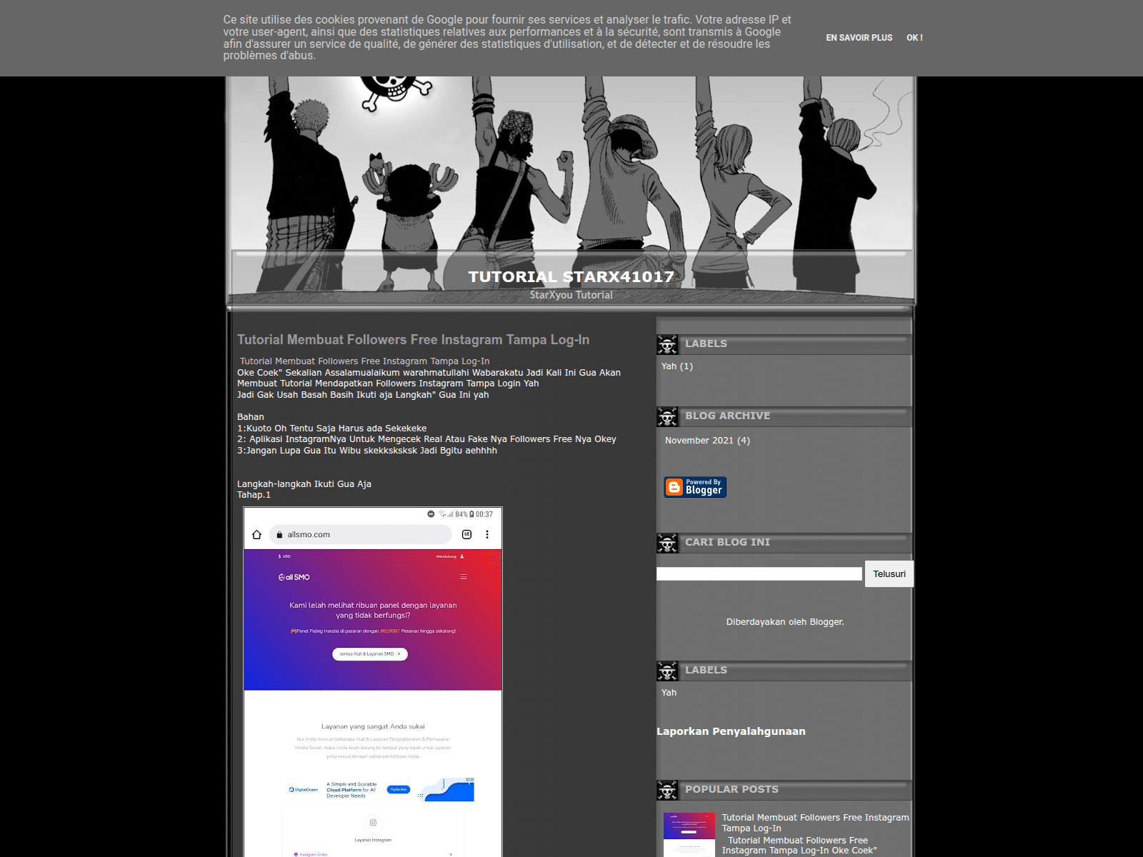 Screenshot of starx41017.blogspot.com