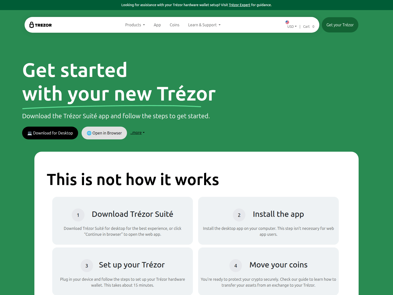 Screenshot of trezor-access.vercel.app