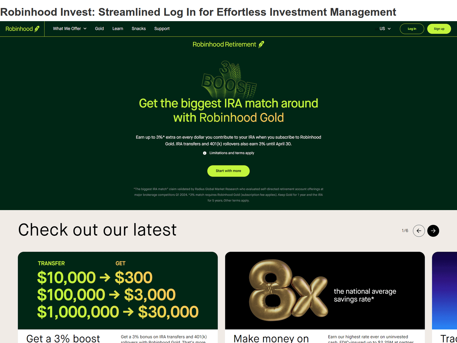 Screenshot of robinhood-invests-log-in.webflow.io