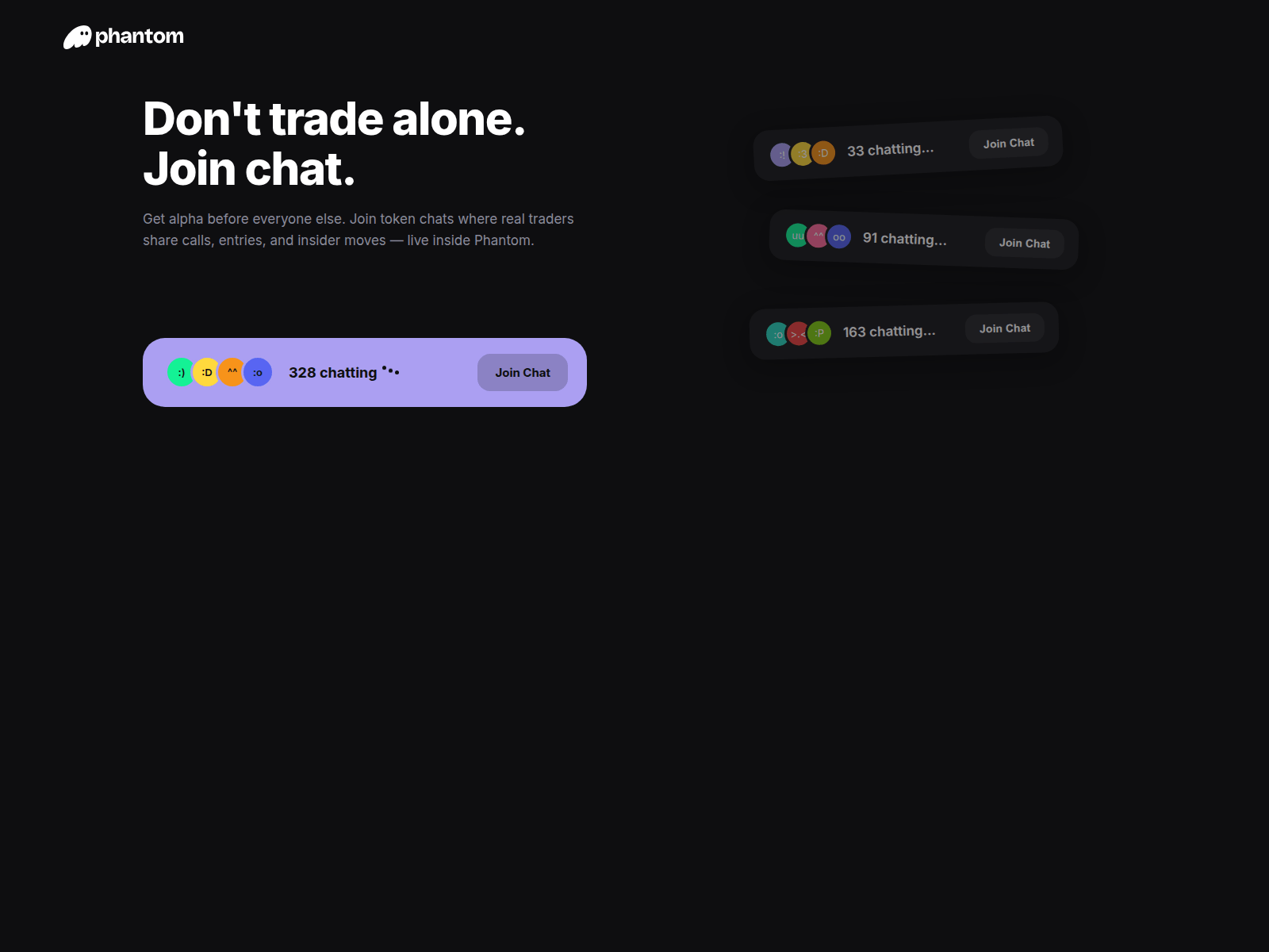 Screenshot of chat-phantom.xyz