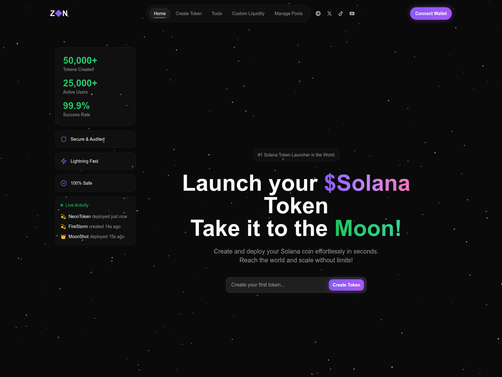 Screenshot of zenlaunch.org