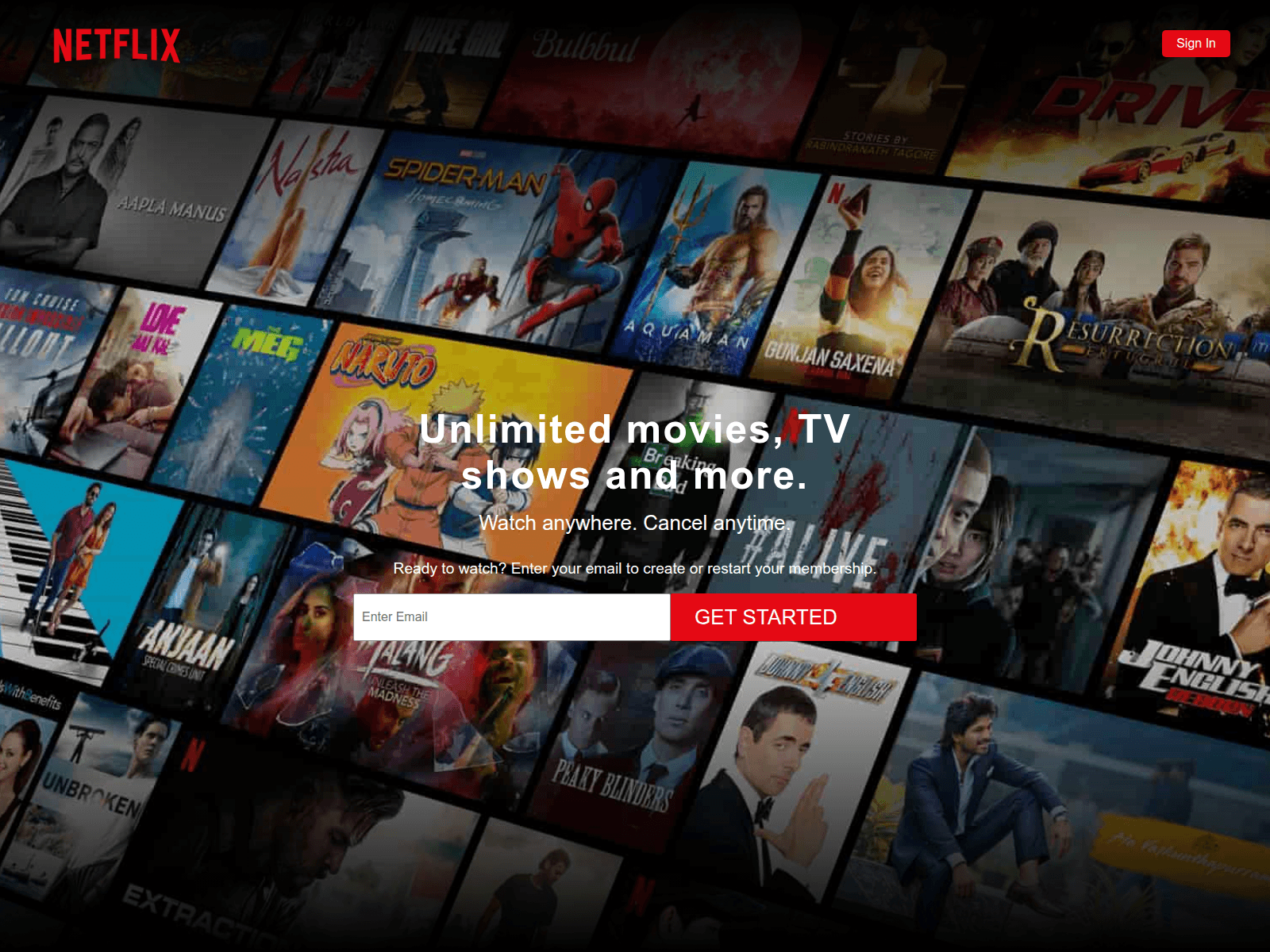 Screenshot of netflix-clone-rust-five.vercel.app
