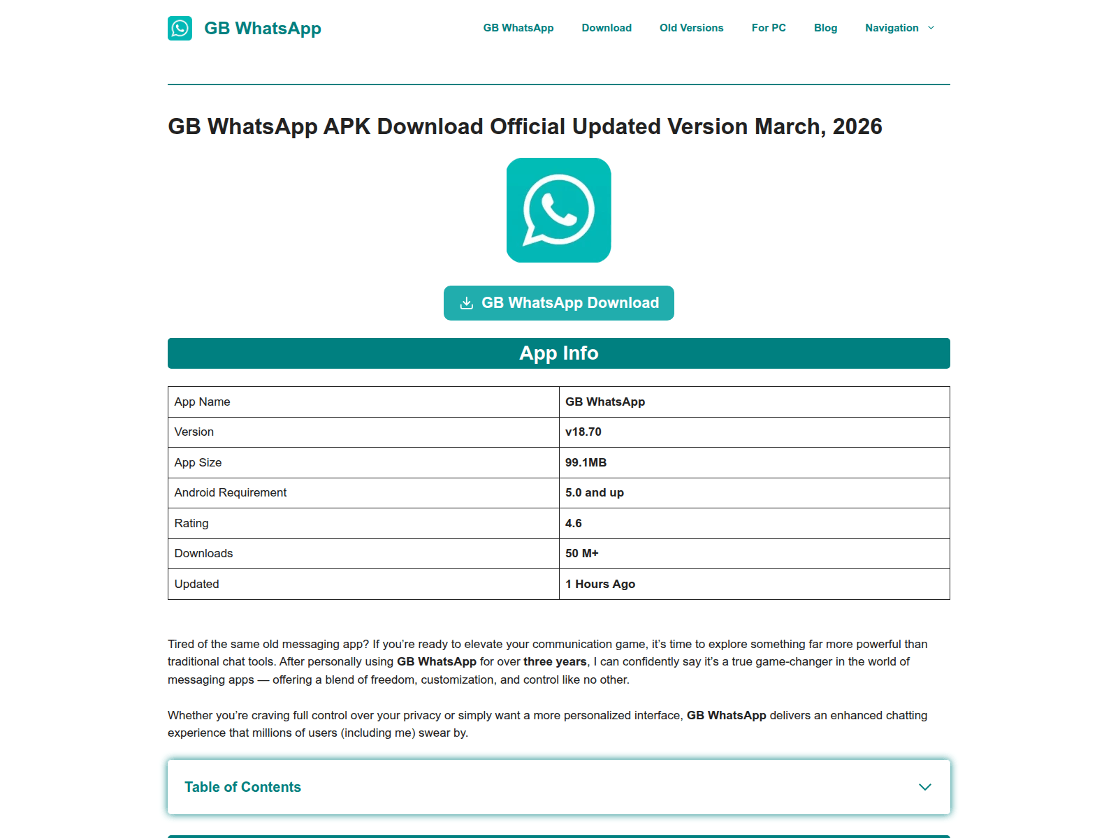 Screenshot of gbwhataa.app