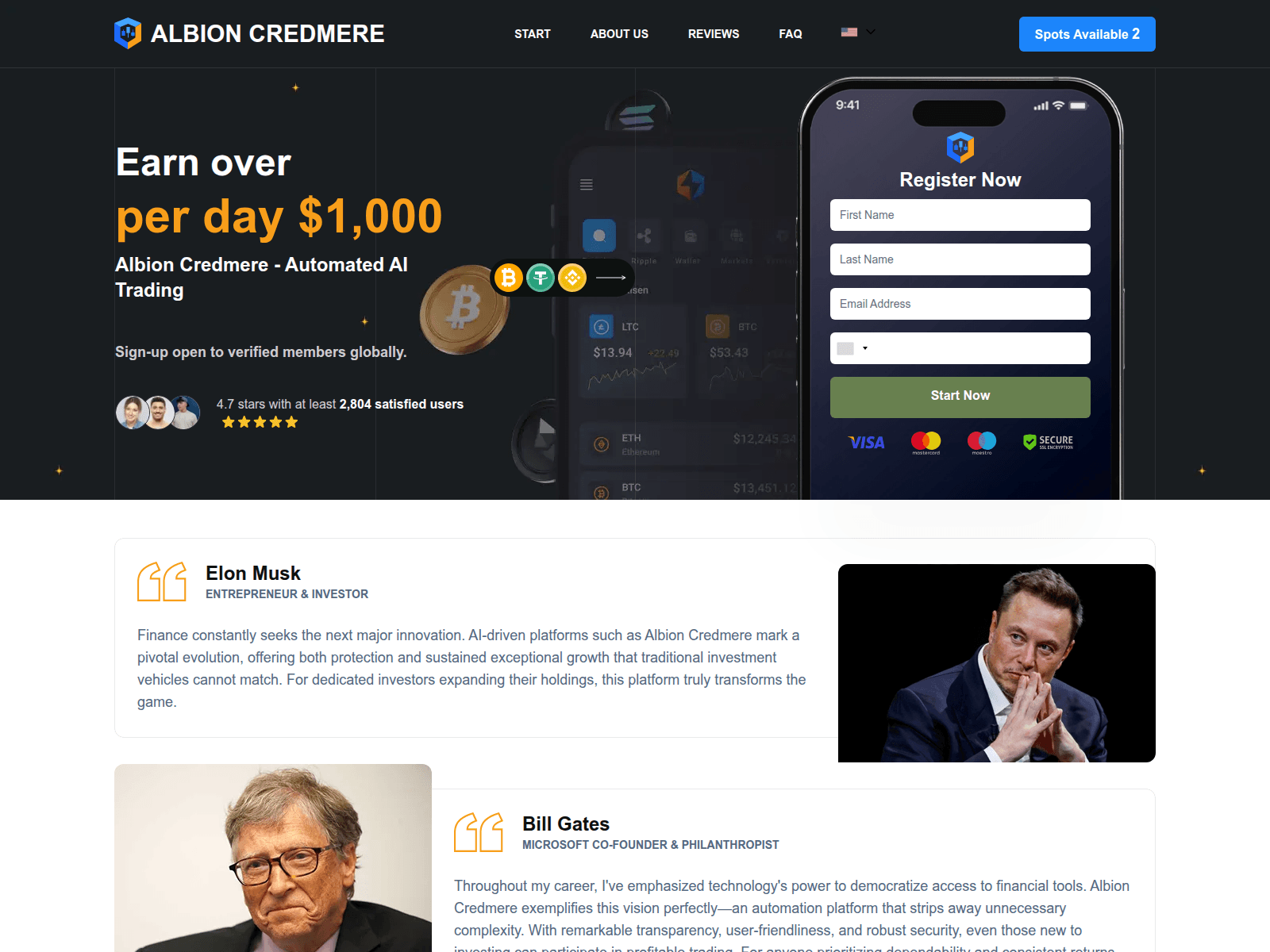 Screenshot of albioncredmere.biz