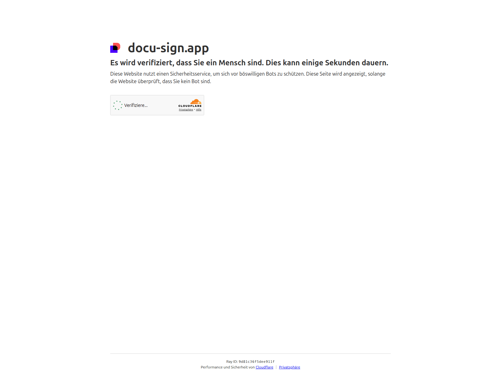 Screenshot of docu-sign.app