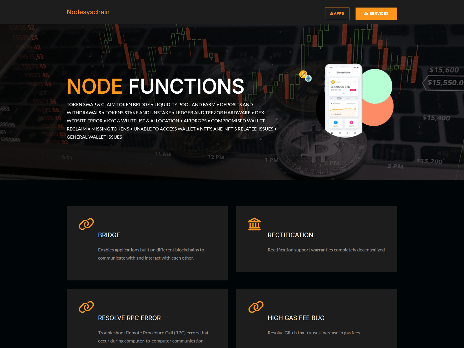 Screenshot of dappscontracts.live