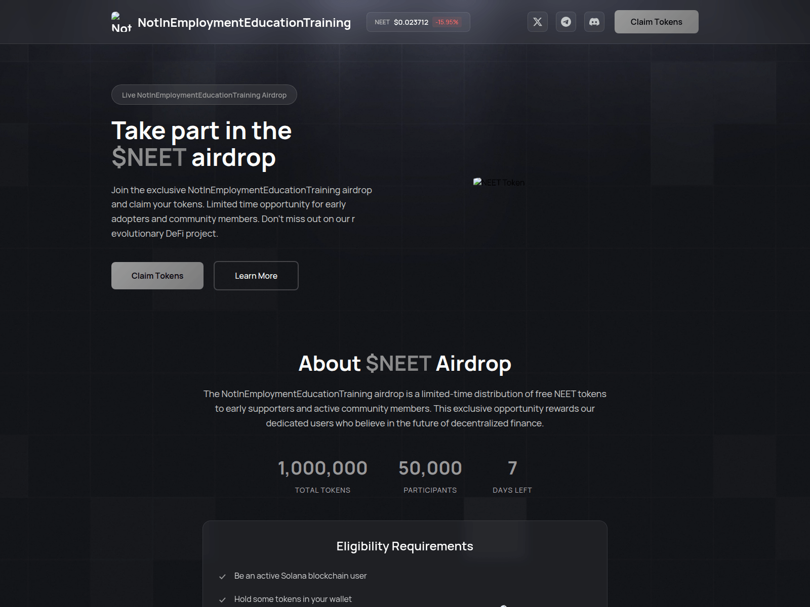 Screenshot of register-neet.xyz